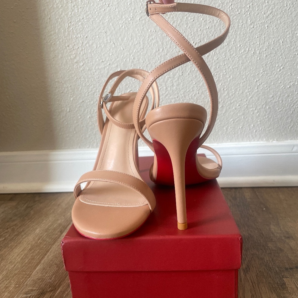 Strappy Nude Heels